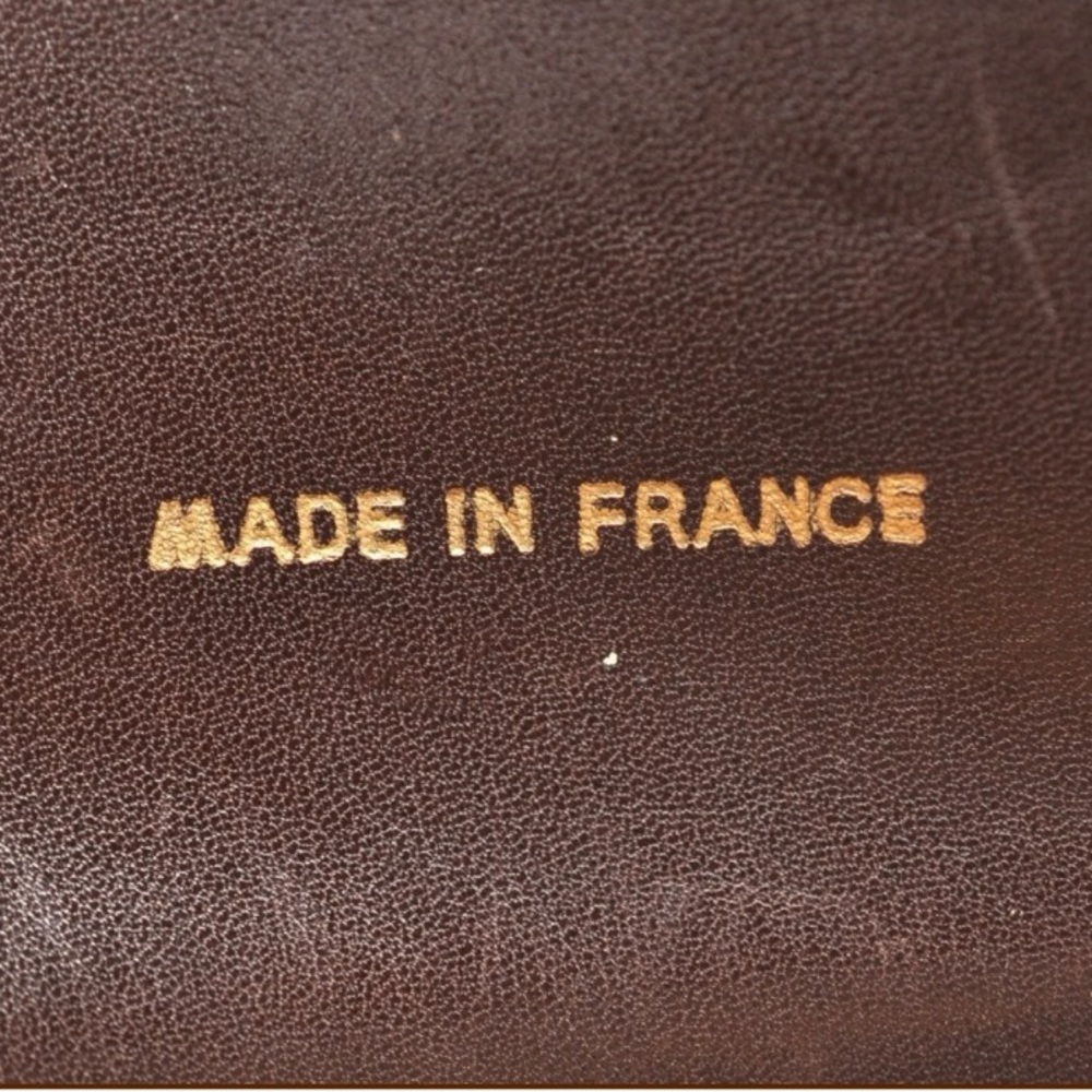 Authentic CHANEL lambskin flat CC mini tote brown and black - Picture 8 of 12